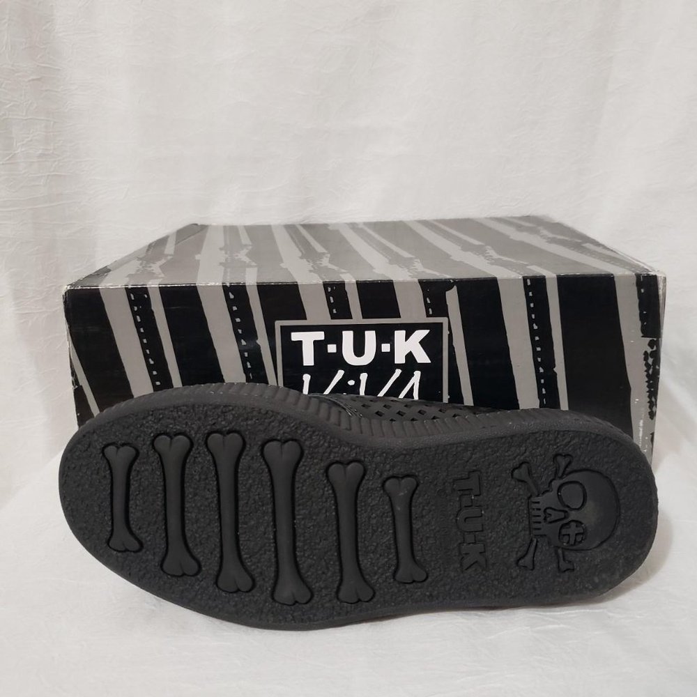 T.U.K Viva Mondo Black Leather Shoes NIB fit like 4.5 - Picture 4 of 4